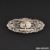 Broche Plaque En Platine Et Diamants - Style Art Déco Des Années 1925 - Occasion (très Jolie)